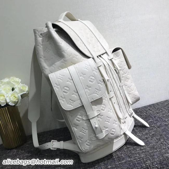 Traditional Discount Louis Vuitton CHRISTOPHER Large backpack M53285 white