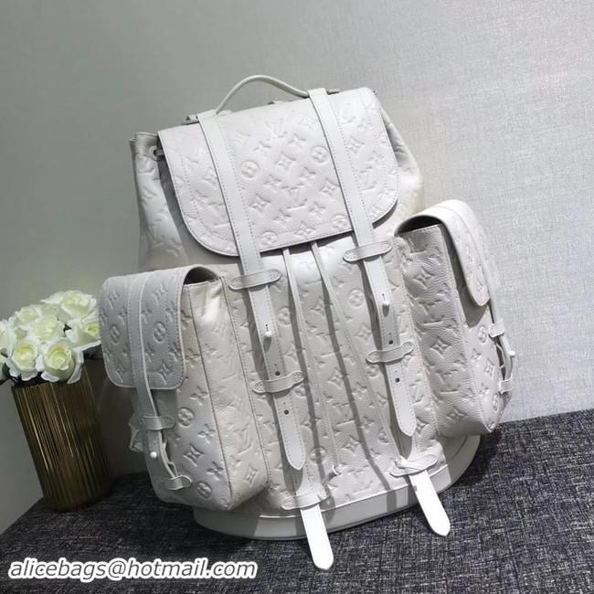 Traditional Discount Louis Vuitton CHRISTOPHER Large backpack M53285 white