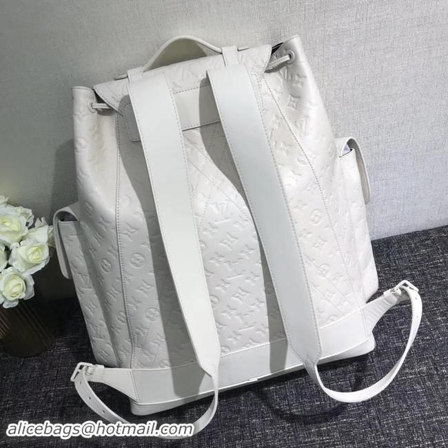 Traditional Discount Louis Vuitton CHRISTOPHER Large backpack M53285 white