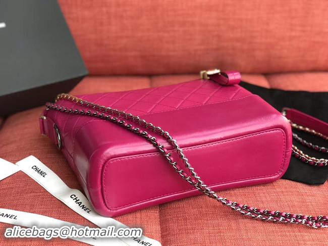 Unique Imitation Chanel gabrielle hobo bag A93824 Rose Red