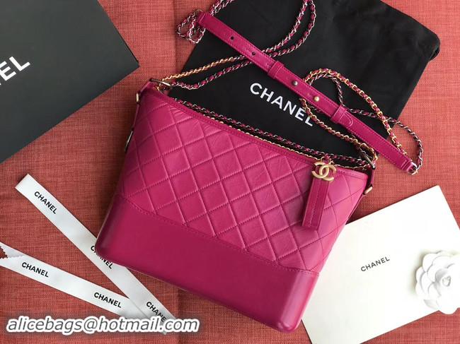 Unique Imitation Chanel gabrielle hobo bag A93824 Rose Red