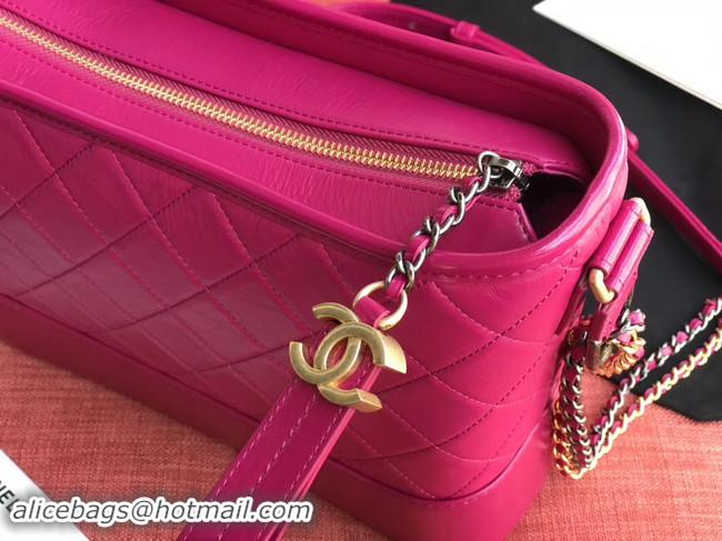 Unique Imitation Chanel gabrielle hobo bag A93824 Rose Red