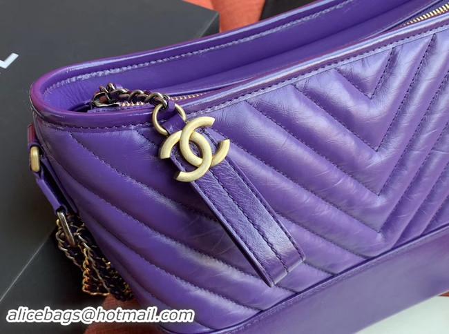 Original Cheap Chanel gabrielle hobo bag A93824 purple