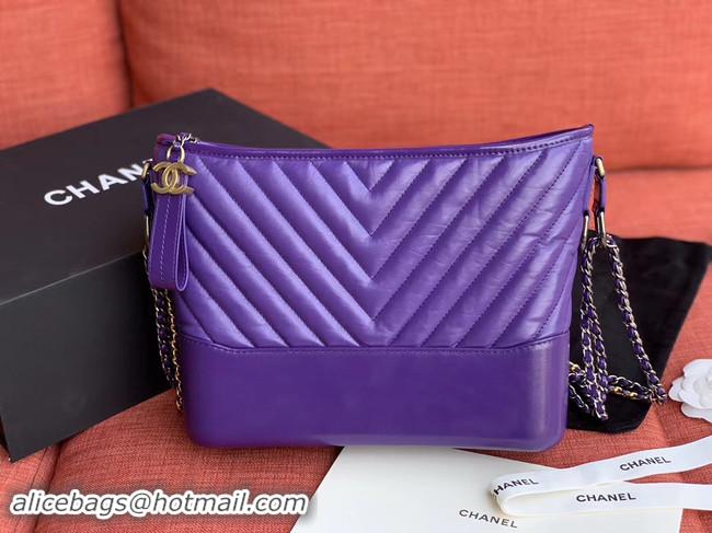 Original Cheap Chanel gabrielle hobo bag A93824 purple