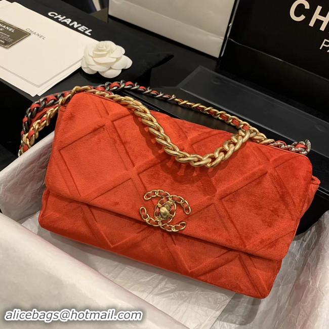 Grade Cheapest CHANEL 19 Flap Bag AS1160 orange