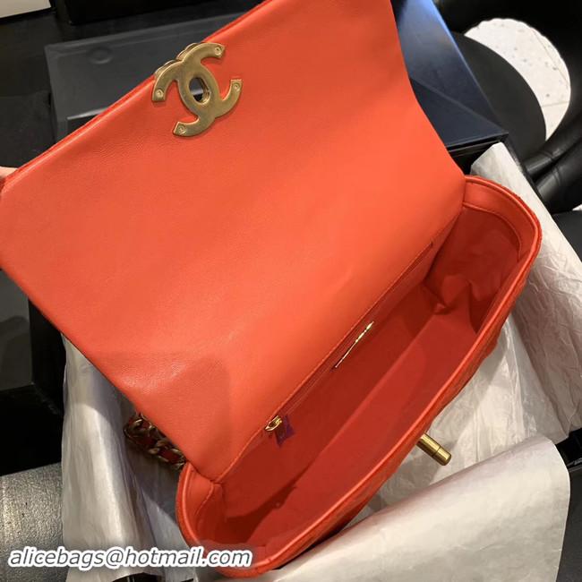 Grade Cheapest CHANEL 19 Flap Bag AS1160 orange