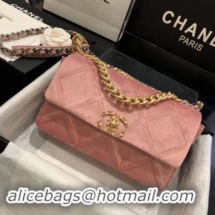 Famous Brand CHANEL 19 Flap Bag AS1160 pink