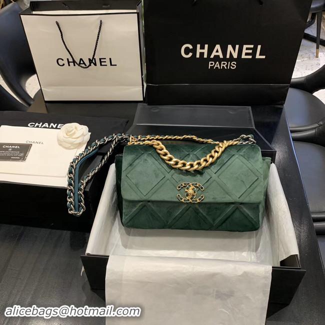 Purchase Discount CHANEL 19 Flap Bag AS1160 green