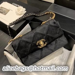 Imitation Charming CHANEL 19 Flap Bag AS1160 black