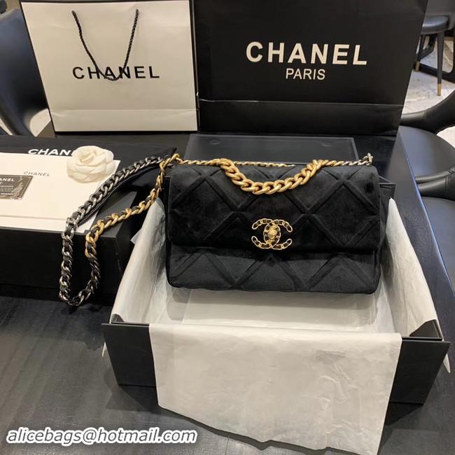 Imitation Charming CHANEL 19 Flap Bag AS1160 black