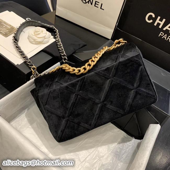 Imitation Charming CHANEL 19 Flap Bag AS1160 black