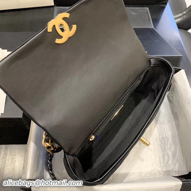 Imitation Charming CHANEL 19 Flap Bag AS1160 black