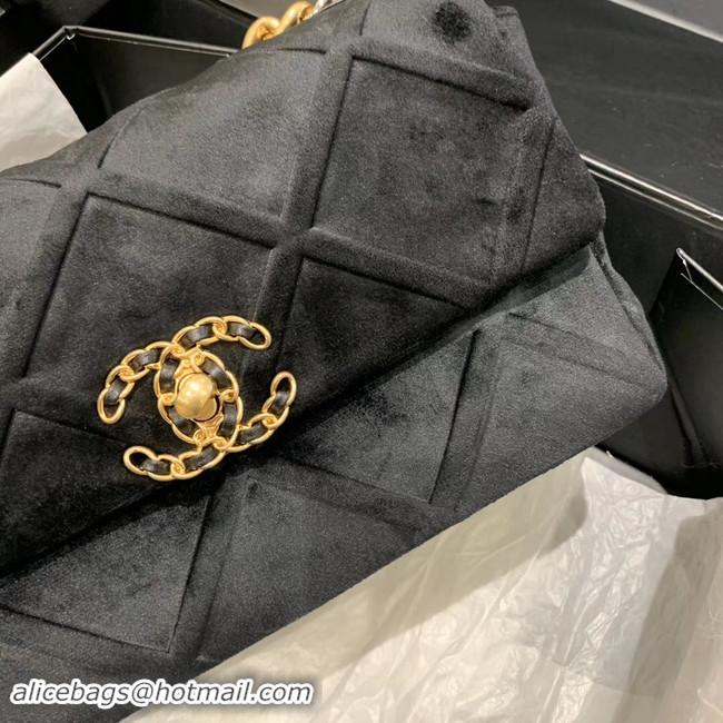 Imitation Charming CHANEL 19 Flap Bag AS1160 black