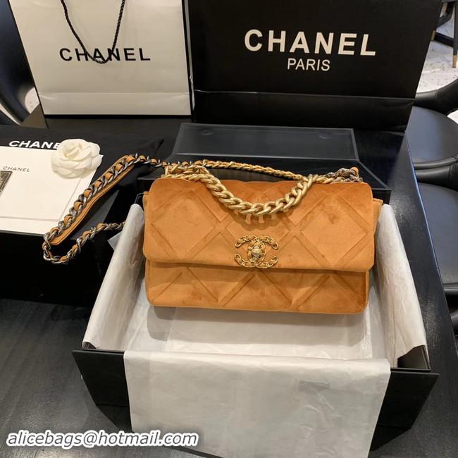 Unique Discount CHANEL 19 Flap Bag AS1160 Camel