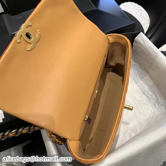 Unique Discount CHANEL 19 Flap Bag AS1160 Camel