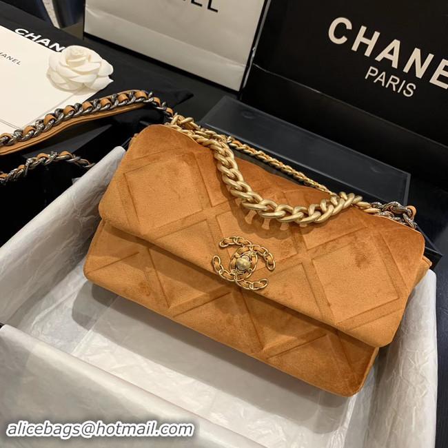 Unique Discount CHANEL 19 Flap Bag AS1160 Camel