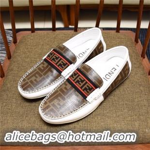 Buy Discount Fendi Leather Shoes For Men #689396