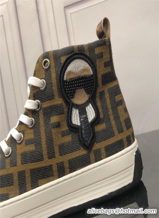 Stylish Fendi High Tops Casual Shoes For Men #703976