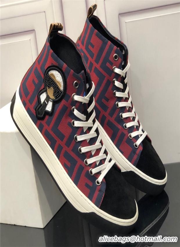 Shop Cheap Fendi High Tops Casual Shoes For Men #703977