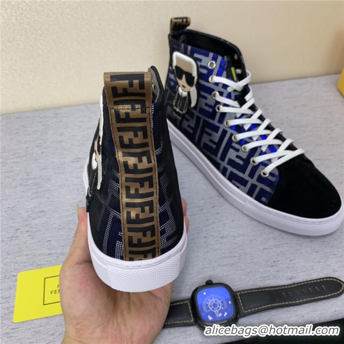 Classic Practical Fendi High Tops Casual Shoes For Men #720889