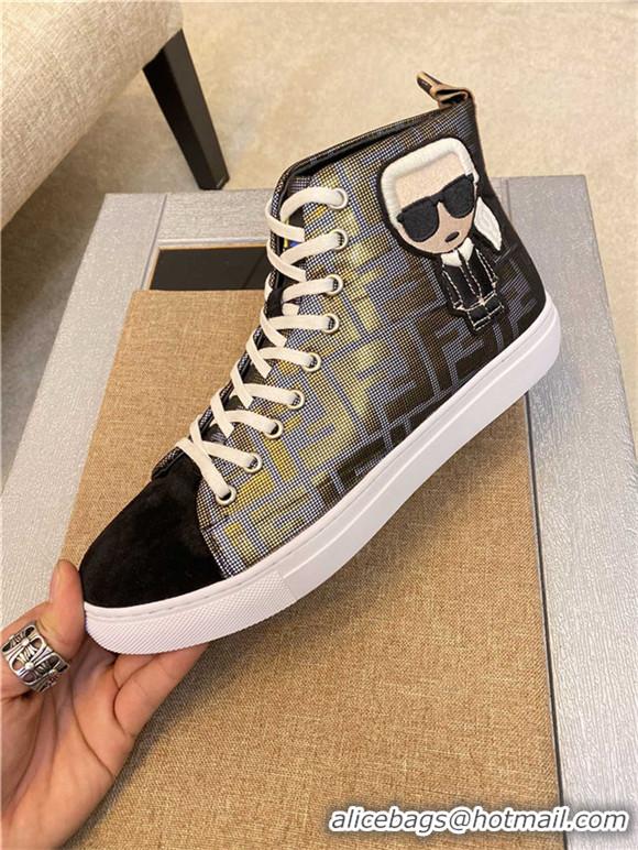 Top Quality Fendi High Tops Casual Shoes For Men #728635