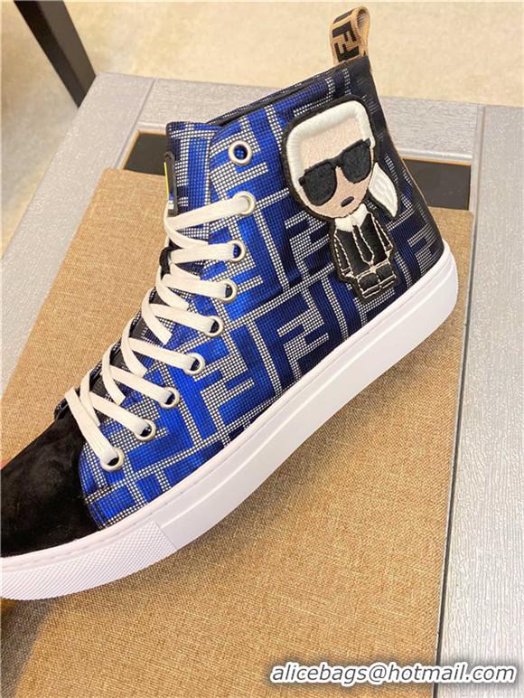 Discount Fendi High Tops Casual Shoes For Men #728636