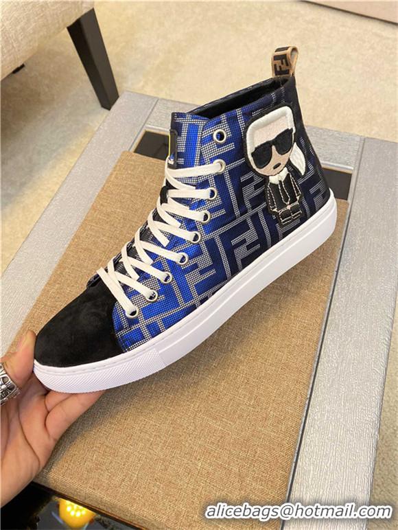 Discount Fendi High Tops Casual Shoes For Men #728636