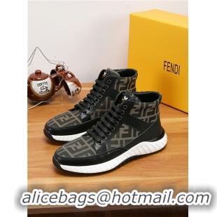 Unique Grade Fendi High Tops Casual Shoes For Men #731096