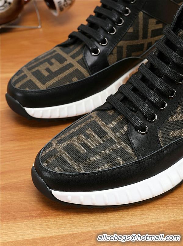 Unique Grade Fendi High Tops Casual Shoes For Men #731096