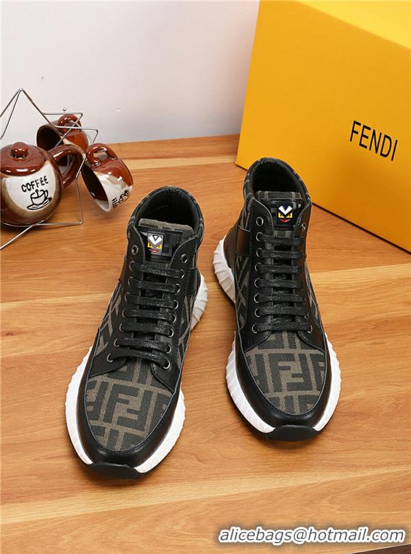 Unique Grade Fendi High Tops Casual Shoes For Men #731096