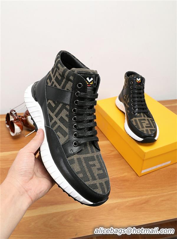 Unique Grade Fendi High Tops Casual Shoes For Men #731096