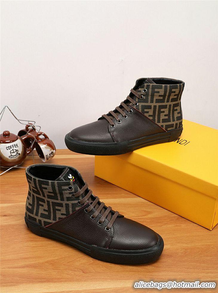 Discount Fendi High Tops Casual Shoes For Men #731098