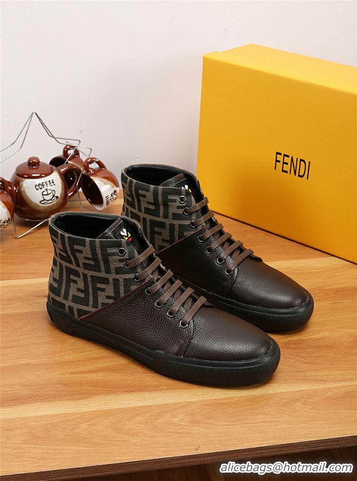 Discount Fendi High Tops Casual Shoes For Men #731098