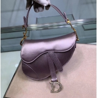 Good Product Dior SADDLE SATIN MINI BAG M447S Lilac