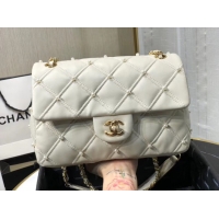 Luxury Discount Chanel Original Leather Flap Bag AS1202 White