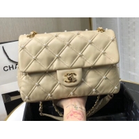 Top Quality Chanel Original Leather Flap Bag AS1202 Apricot