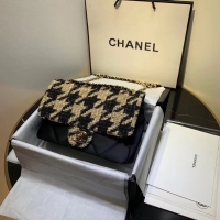 Spot Discount CHANEL 19 Flap Bag AS1154 Black&apricot