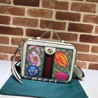 Cheapest Gucci Ophidia GG Flora small shoulder bag 550622 white