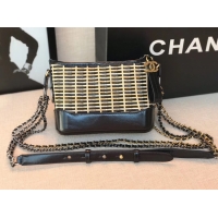 Imitation Chanel gabrielle small hobo bag A91810 Cane black