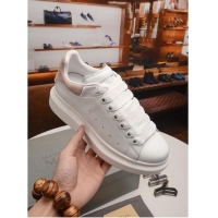 Top Sell Alexander McQueen Leather Sneakers For Women AQ90816 Pink/White