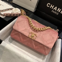 Famous Brand CHANEL 19 Flap Bag AS1160 pink