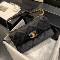 Imitation Charming CHANEL 19 Flap Bag AS1160 black