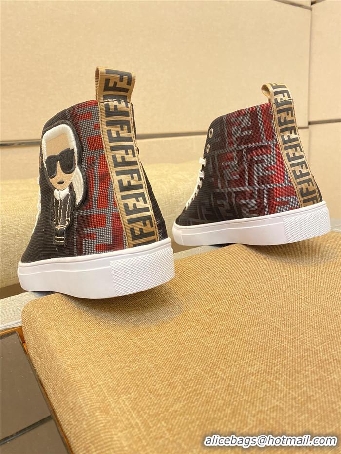 Discount Fendi High Tops Casual Shoes For Men #736610