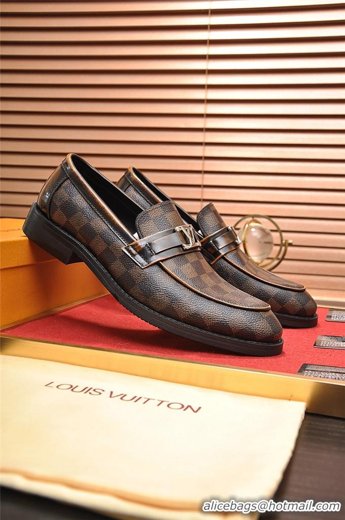 Grade Design Louis Vuitton Leather Shoes For Men #726357