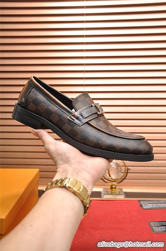 Grade Design Louis Vuitton Leather Shoes For Men #726357