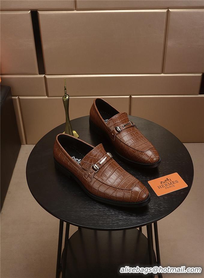 Best Price Hermes Leather Shoes For Men #711946