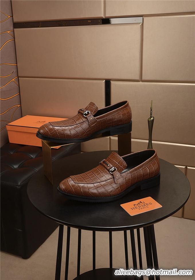 Best Price Hermes Leather Shoes For Men #711946