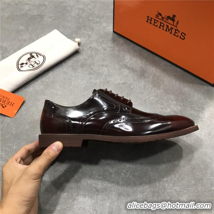 Good Product Hermes Leather Shoes For Men #717558