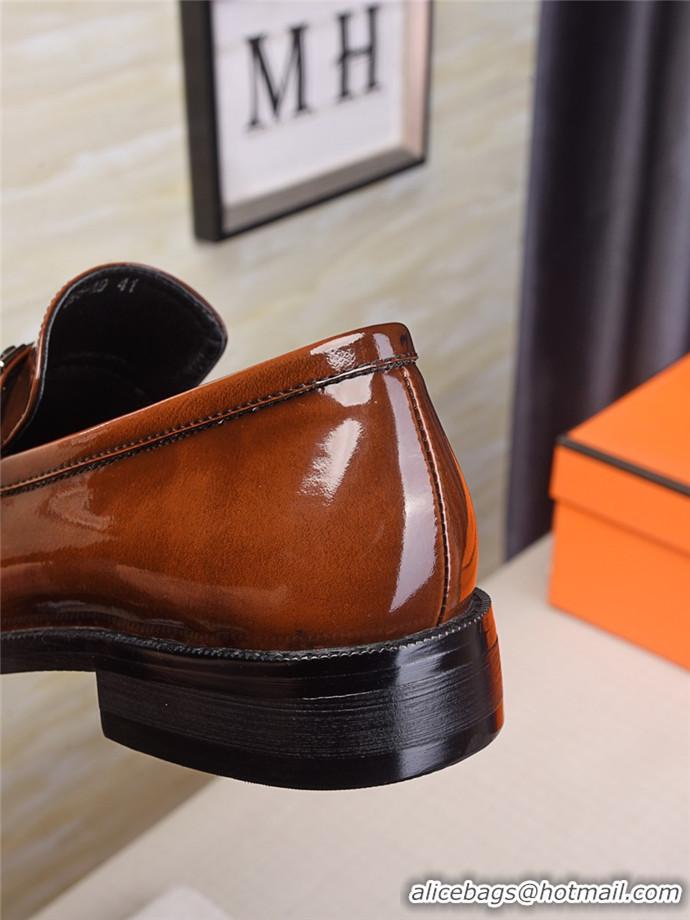 Elegant Hermes Leather Shoes For Men #718938