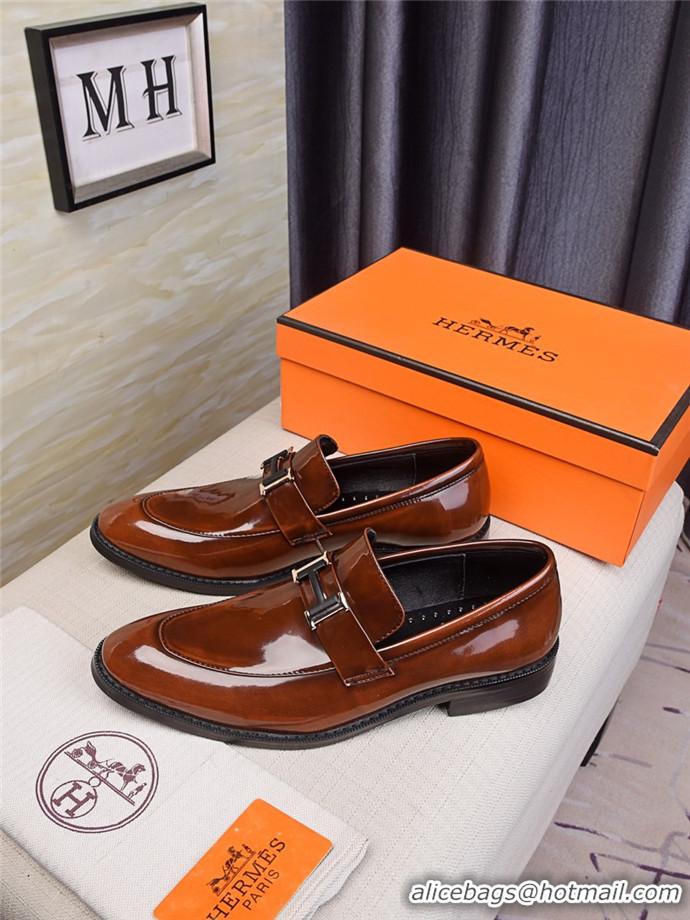 Elegant Hermes Leather Shoes For Men #718938